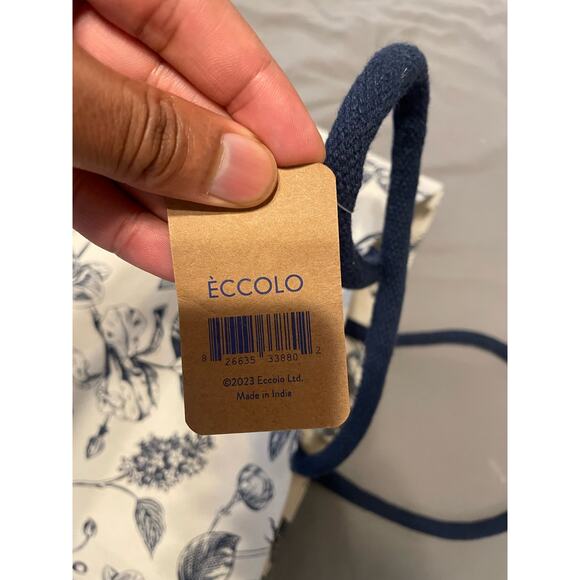 Eccolo - Carry-All tote bag / Floral print / NWT - Picture 6 of 7